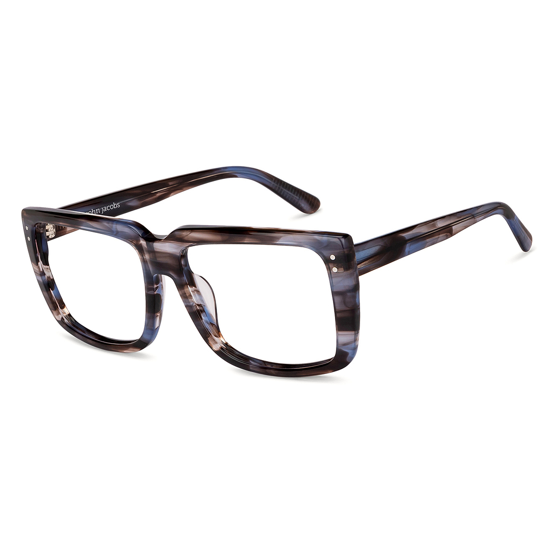 John Jacobs Light Gray Full Rim Square right side