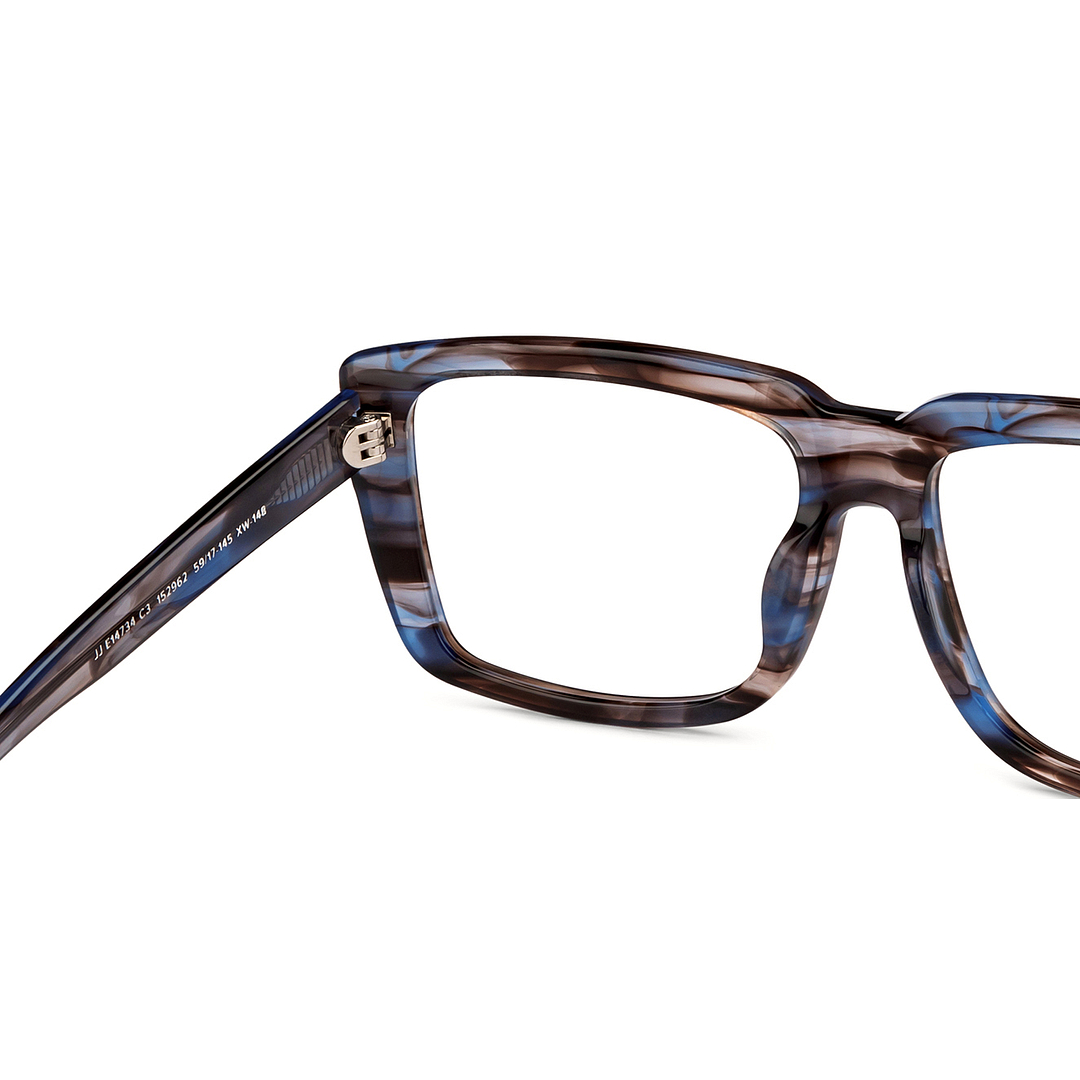 John Jacobs Light Gray Full Rim Square right side