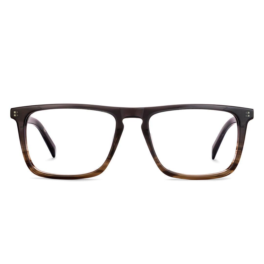 John Jacobs Dark Gray Full Rim Square right side