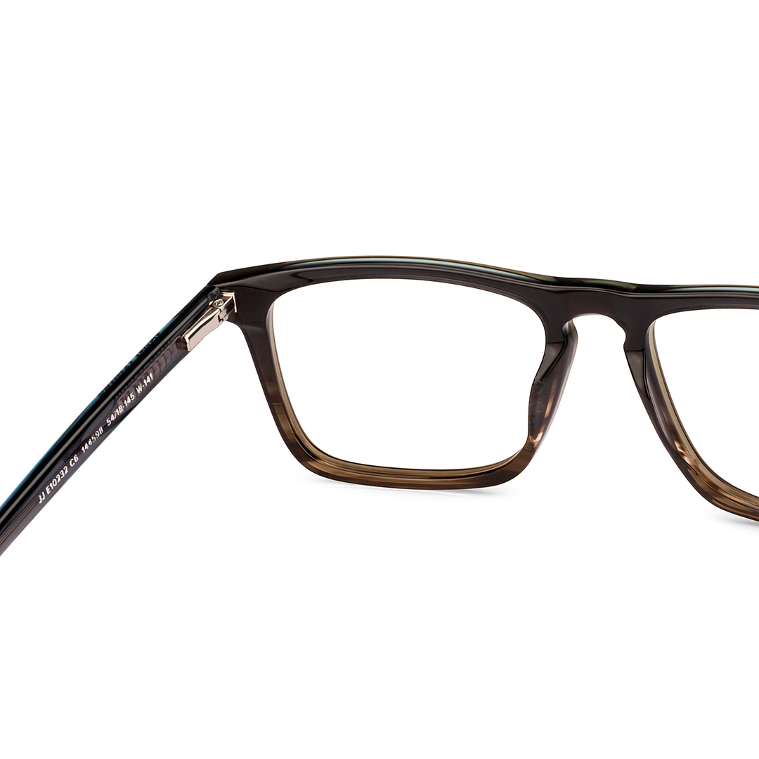 John Jacobs Dark Gray Full Rim Square right side