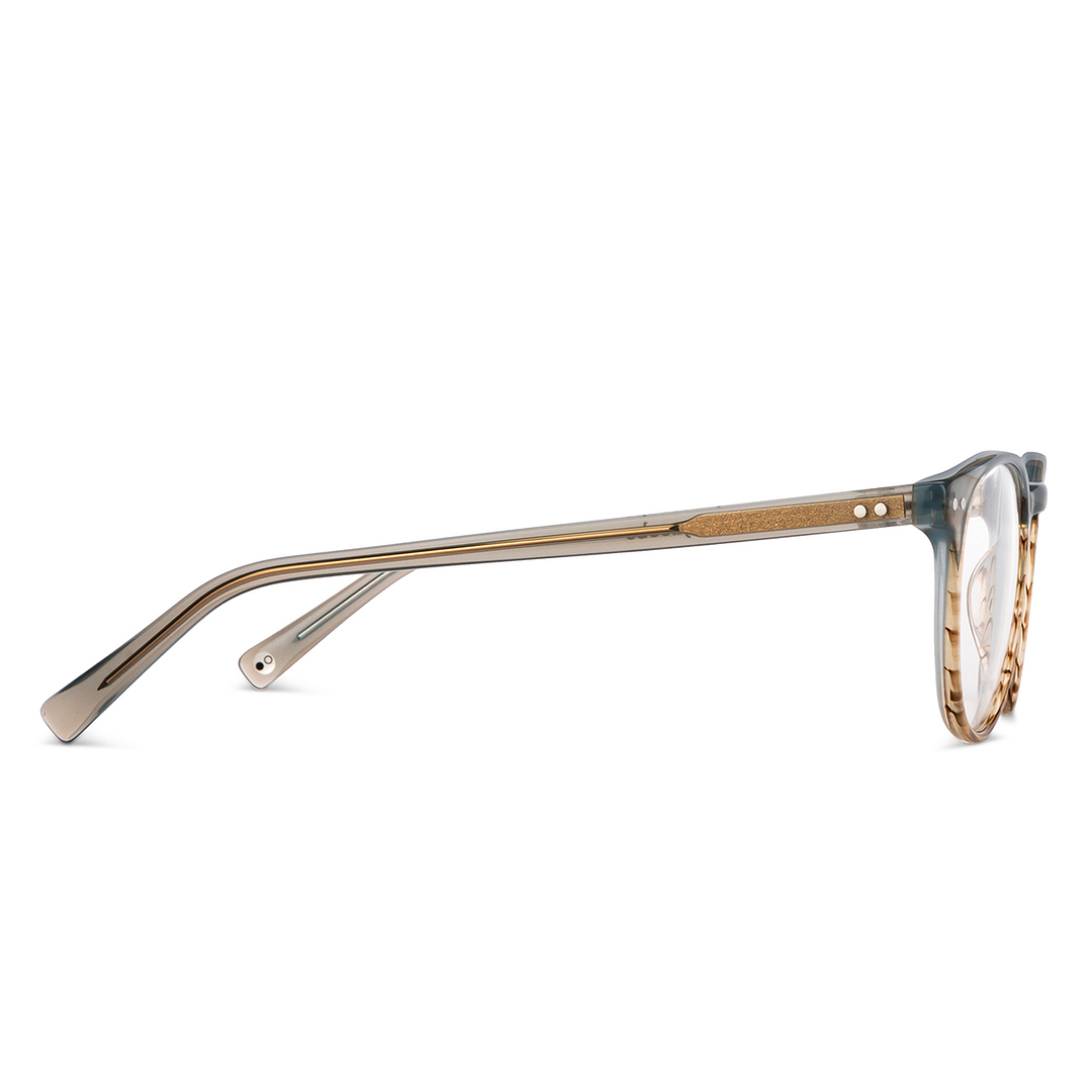 John Jacobs Dark Gray Full Rim Round left side