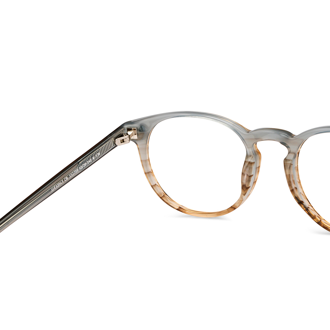 John Jacobs Dark Gray Full Rim Round right side