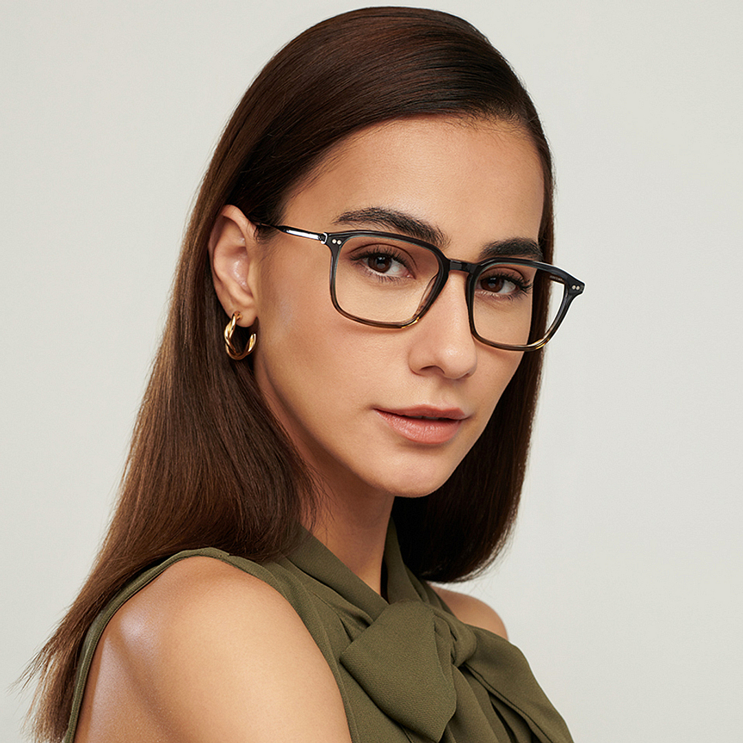 John Jacobs Online Light Gray Full Rim Square right side