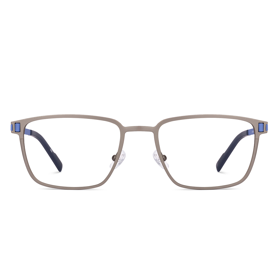 Grey Full Rim Square John Jacobs Supreme Steel JJ E70038 Eyeglasses
