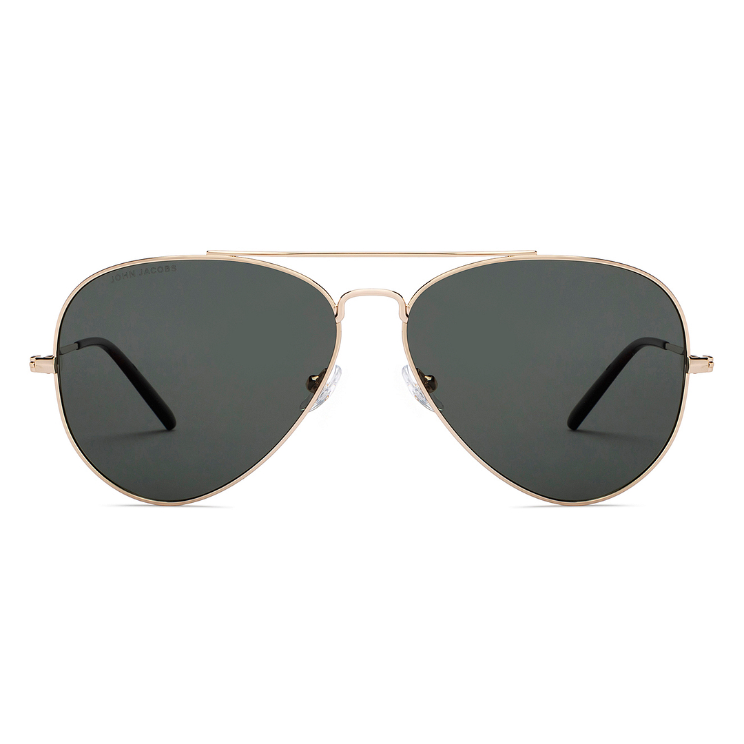 John Jacobs Gold Full Rim Aviator right side
