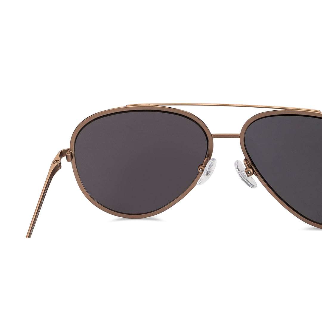 John Jacobs Gold Full Rim Aviator right side