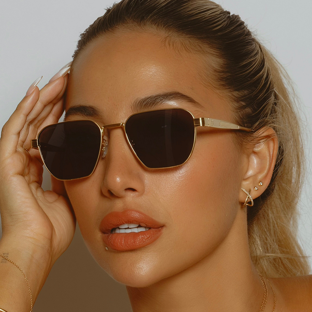 جون جاكوبز ذهب حافة كاملة هندسي left side