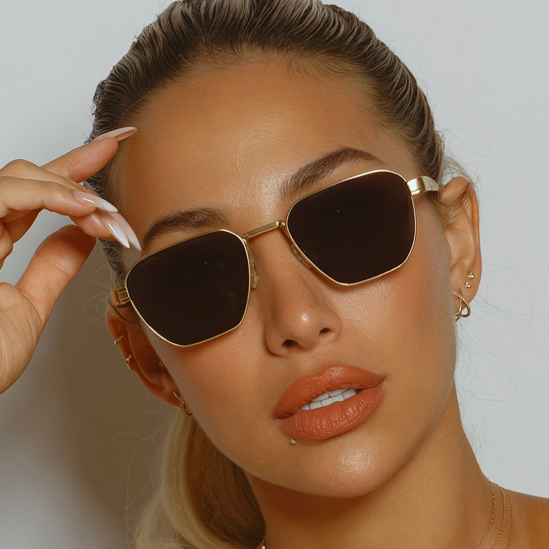 جون جاكوبز ذهب حافة كاملة هندسي right side