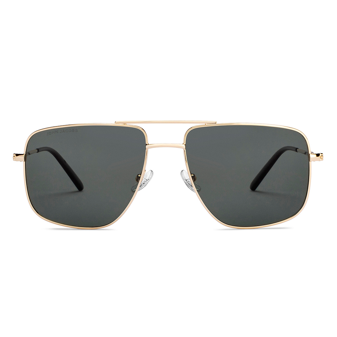 John Jacobs Gold Full Rim Square right side