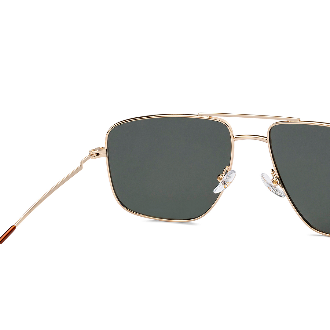 John Jacobs Gold Full Rim Square right side