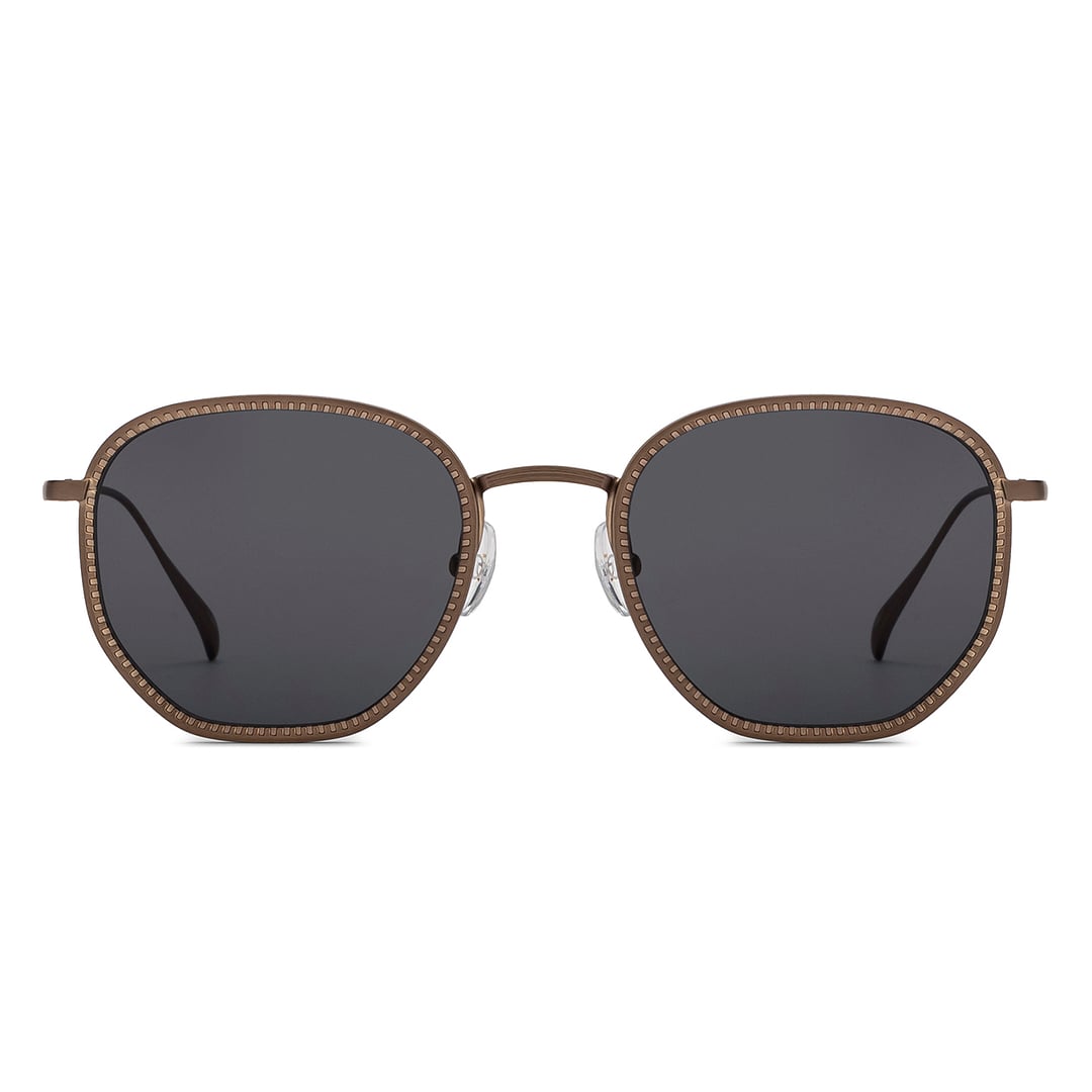 John Jacobs Gold Full Rim Hexagonal right side