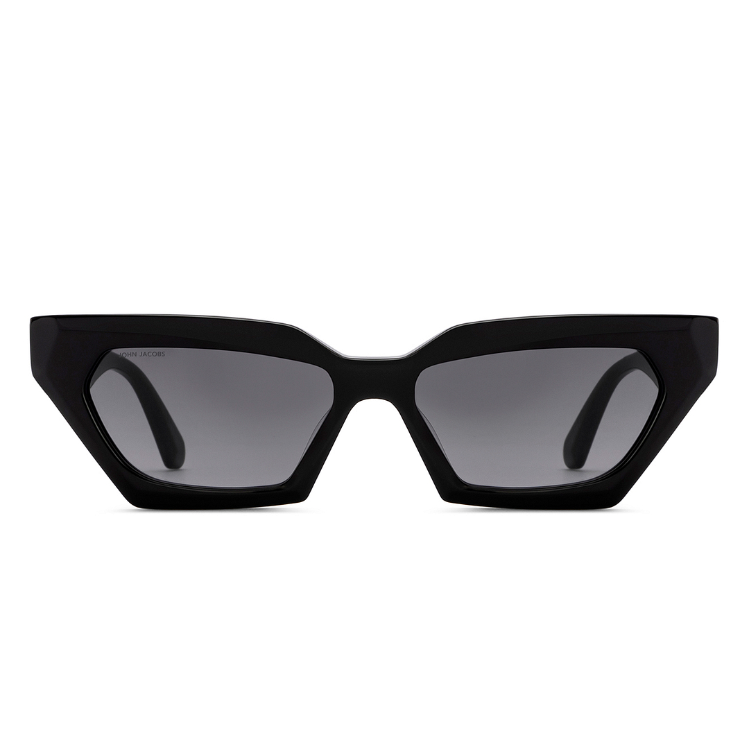 John Jacobs Black Full Rim Cat Eye right side
