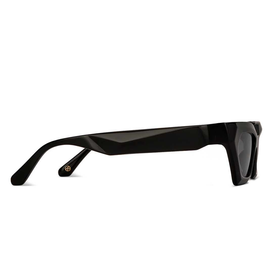 John Jacobs Black Full Rim Cat Eye right side