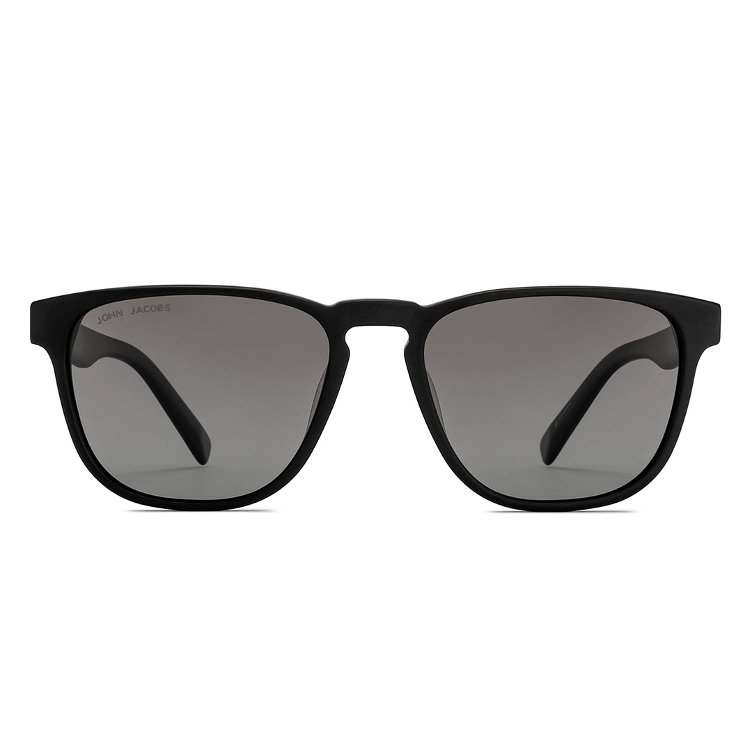 John Jacobs Black Full Rim Square right side