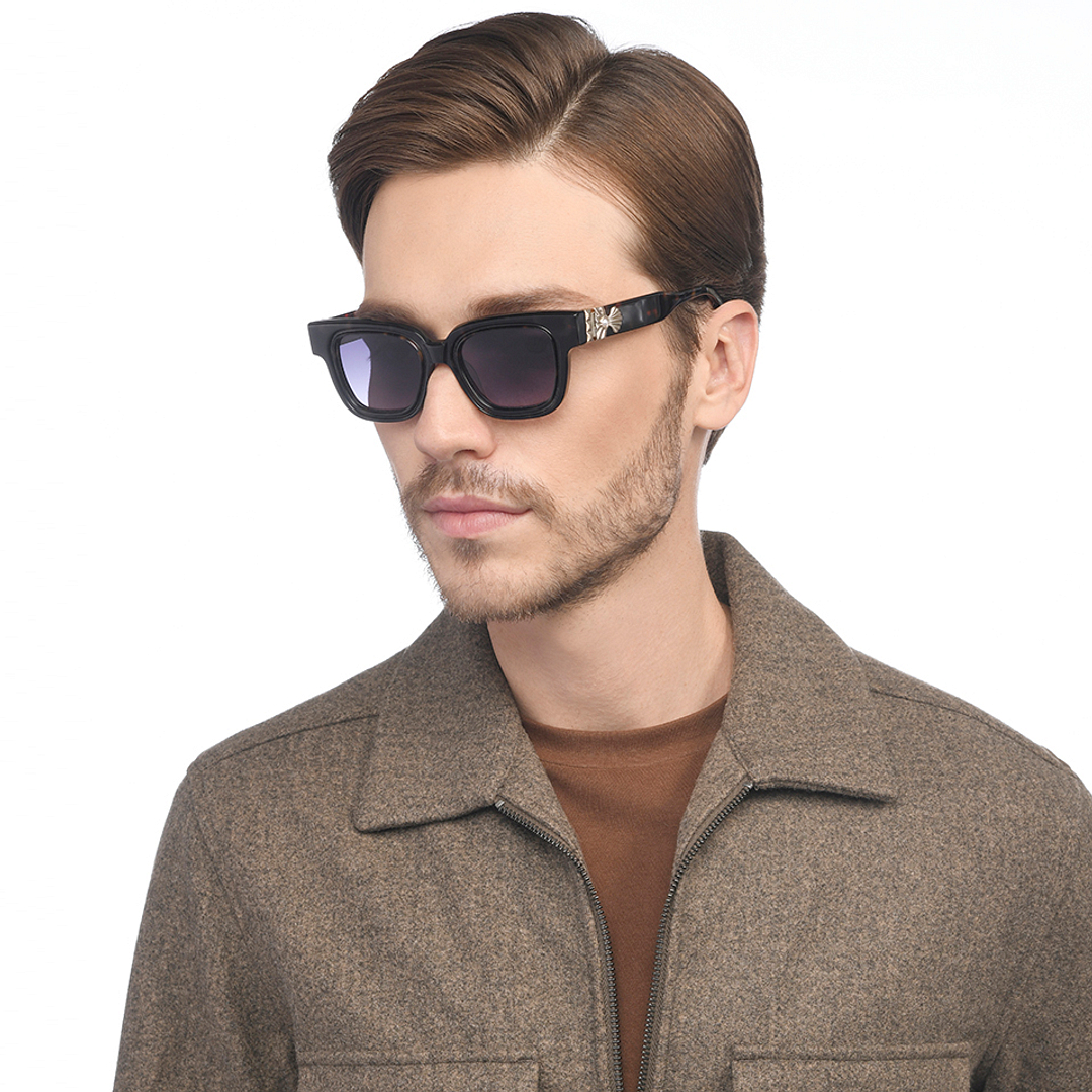 John Jacobs Black Full Rim Square right side