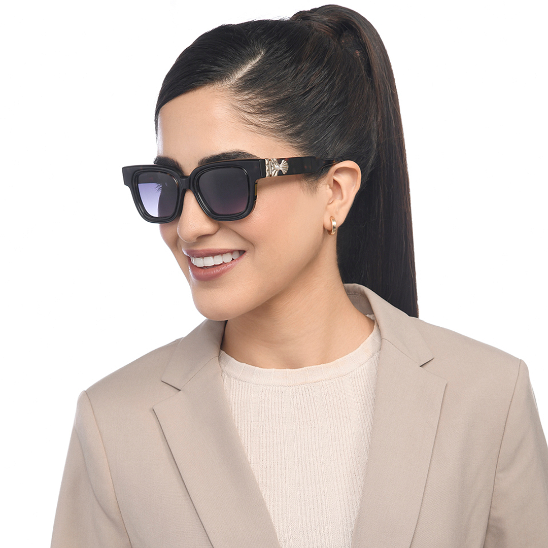 John Jacobs Black Full Rim Square right side