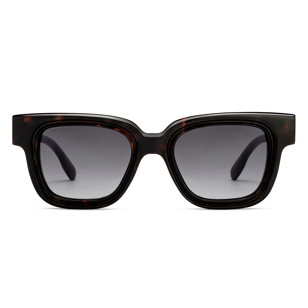 John Jacobs Black Full Rim Square right side