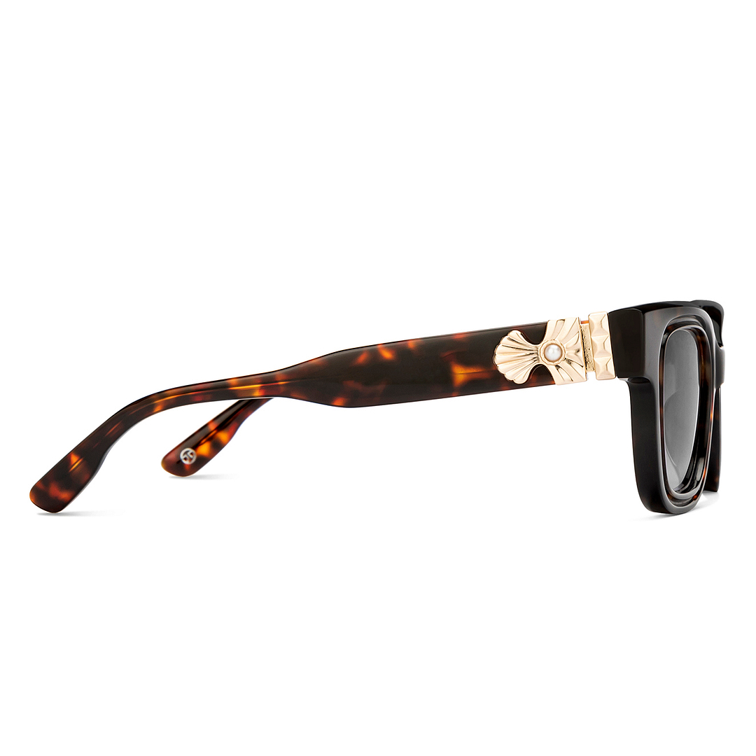 John Jacobs Black Full Rim Square left side