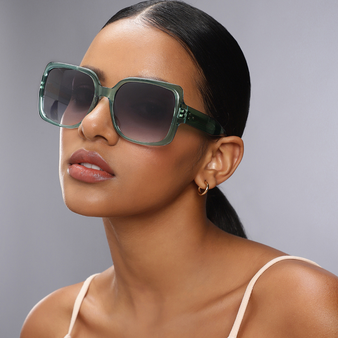 John Jacobs Online Green Full Rim Square left side