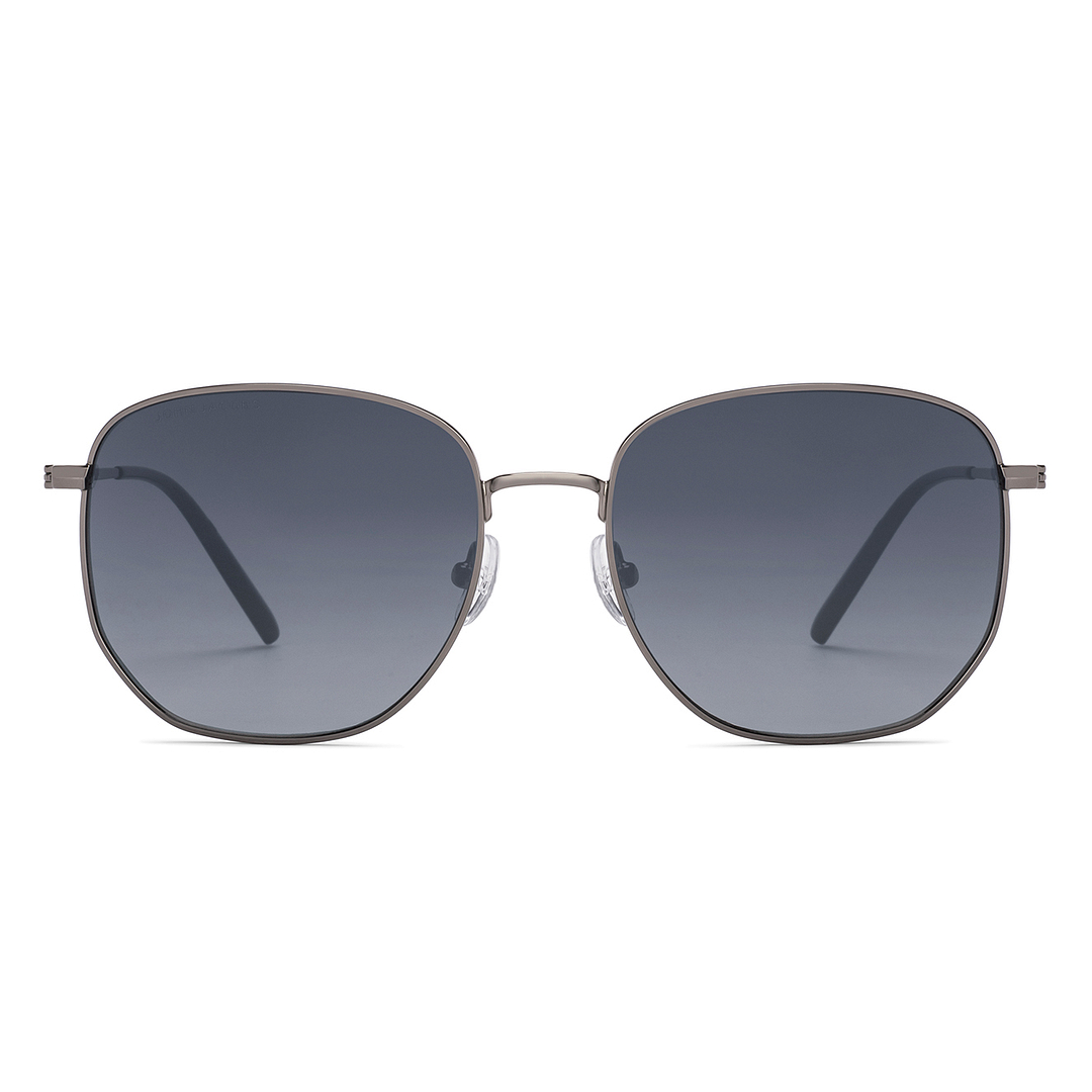 John Jacobs Gunmetal Full Rim Square right side