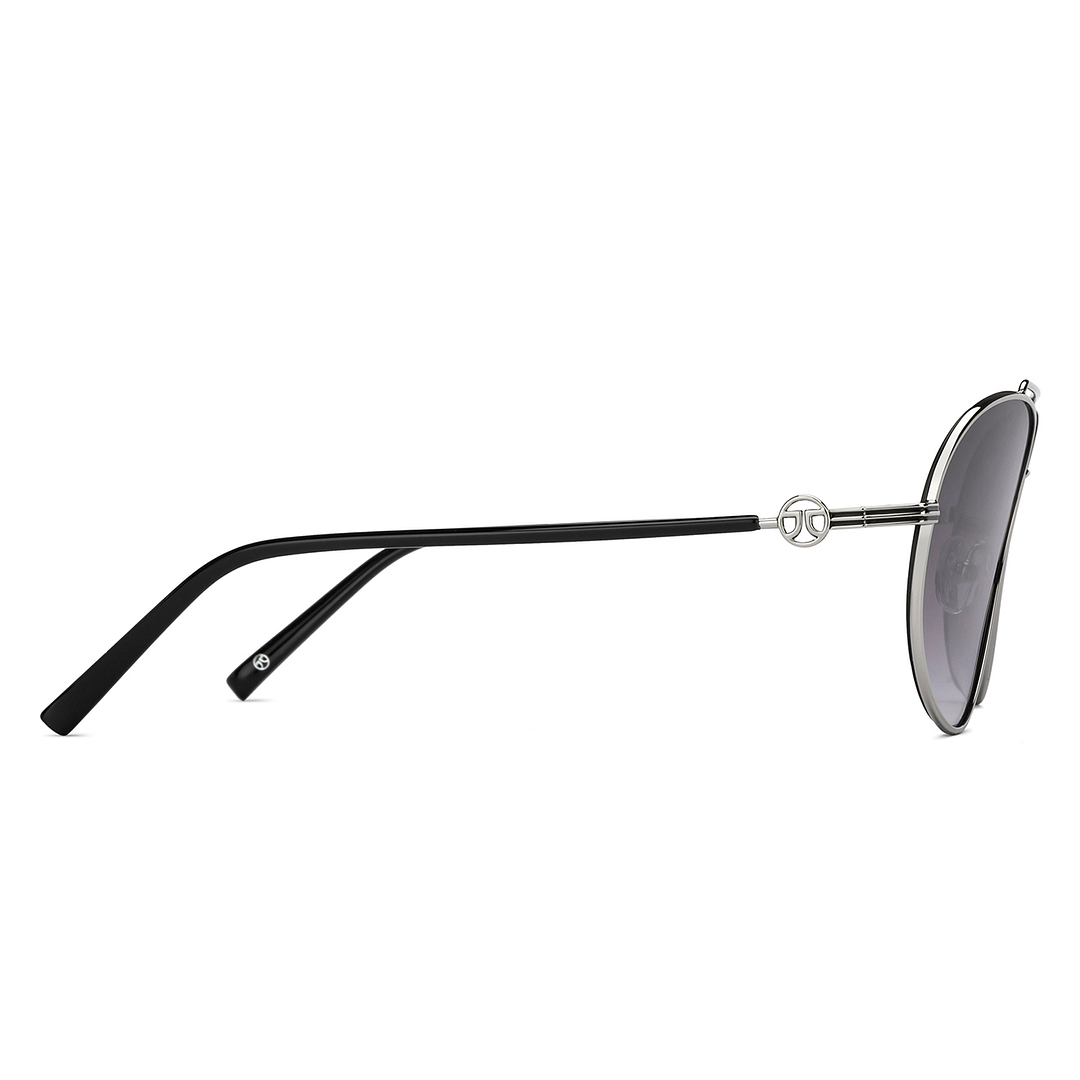 John Jacobs Silver Full Rim Aviator left side