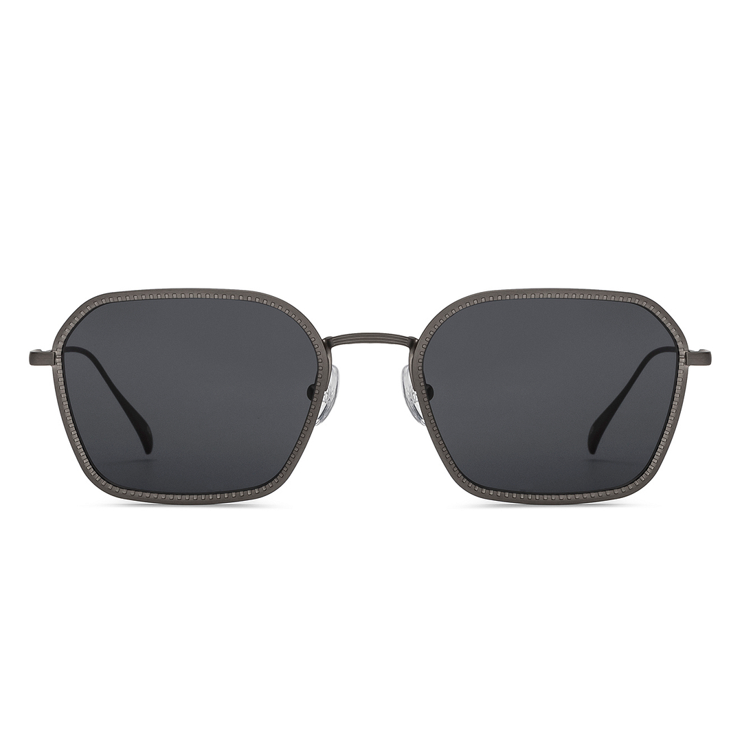 John Jacobs Online Mid Gunmetal Full Rim Hexagonal right side