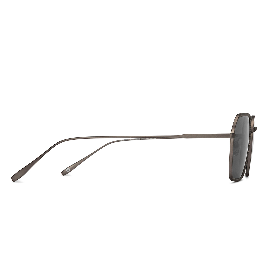 Buy Grey Gunmetal Grey Full Rim Hexagonal John Jacobs JJ Tints JJ