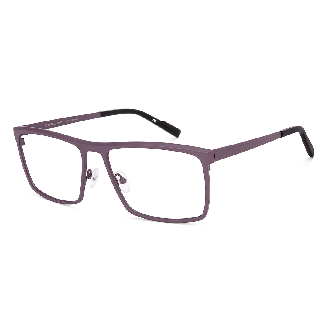 Grey Purple Full Rim Square John Jacobs Supreme Steel JJ E70040