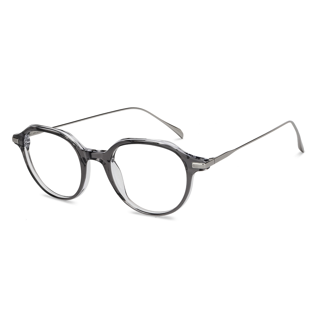 John Jacobs Gray Full Rim Round left side