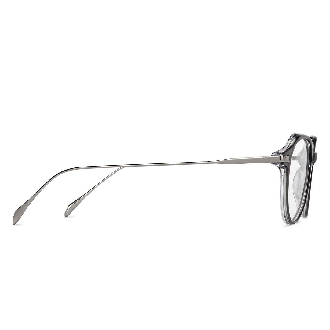 John Jacobs Gray Full Rim Round left side