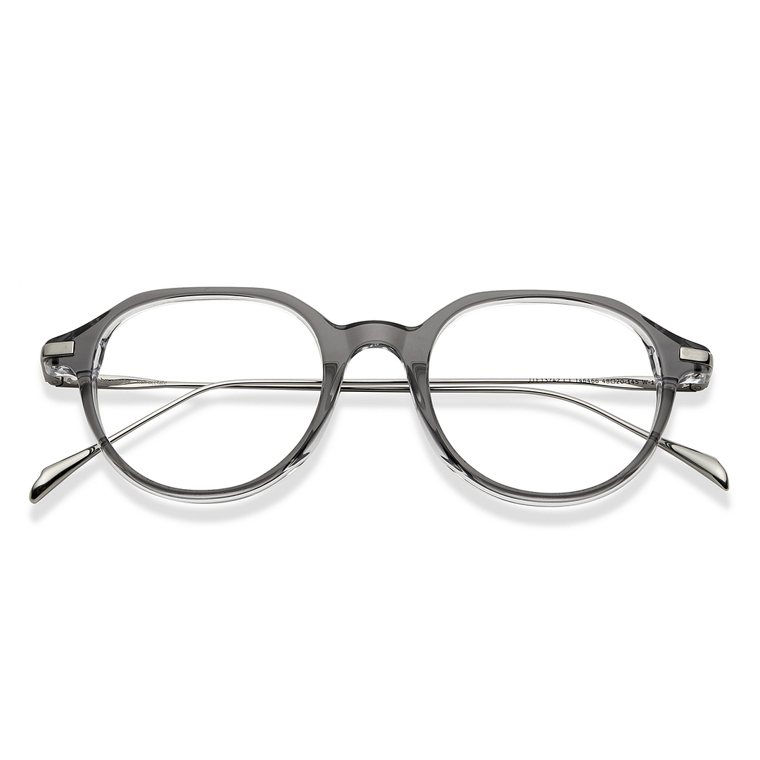 John Jacobs Gray Full Rim Round left side