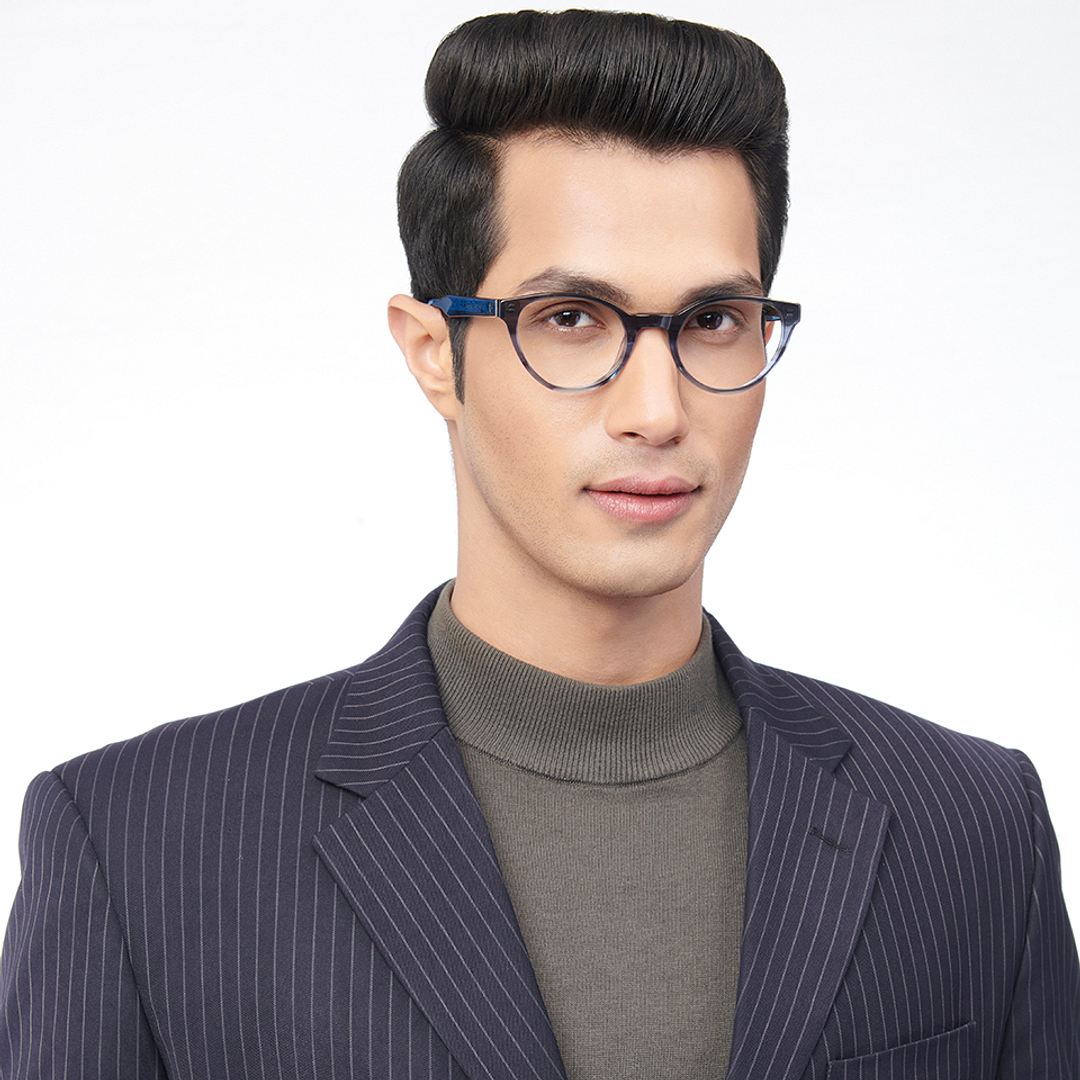 John Jacobs Online Dark Gray Full Rim Cat Eye right side