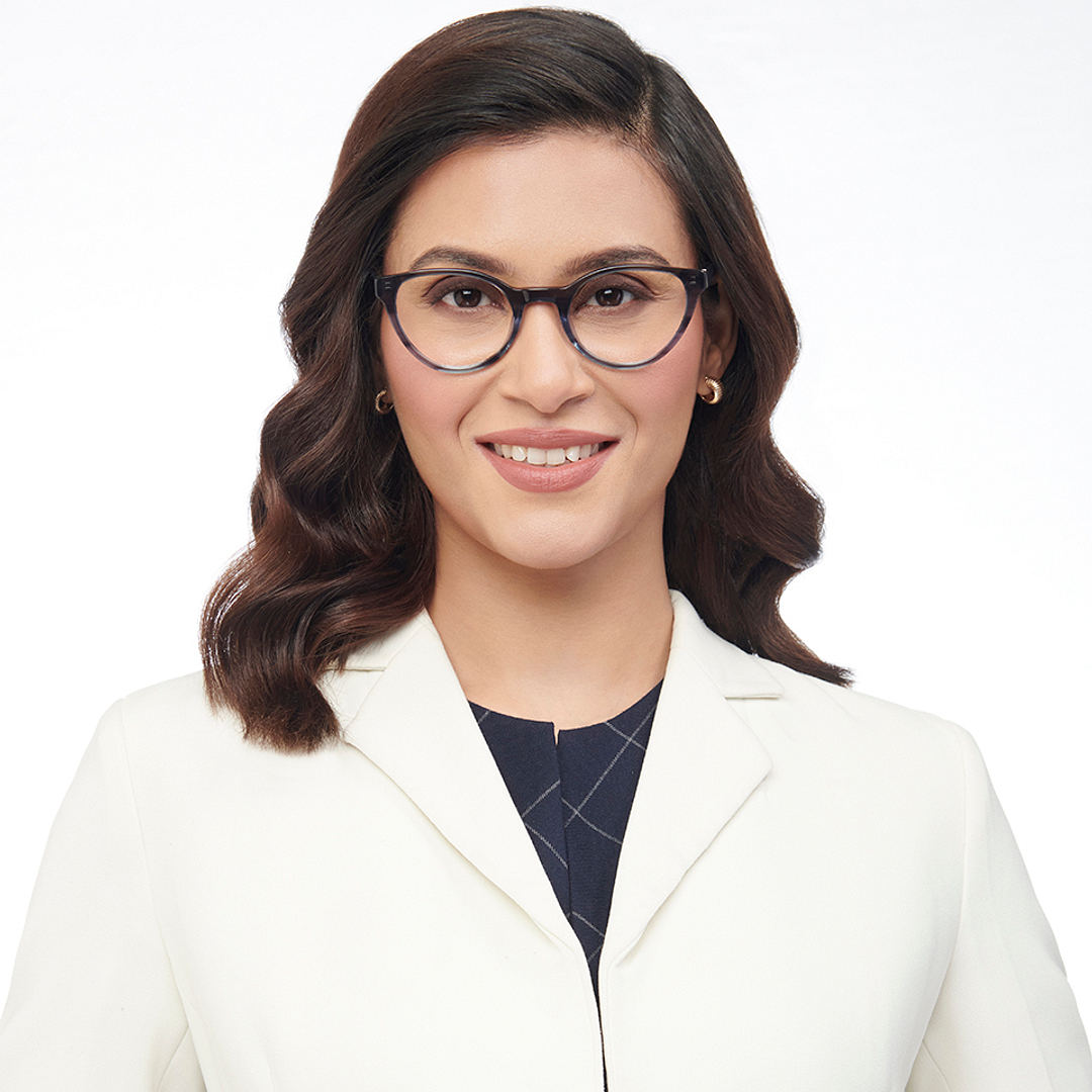 John Jacobs Online Dark Gray Full Rim Cat Eye right side