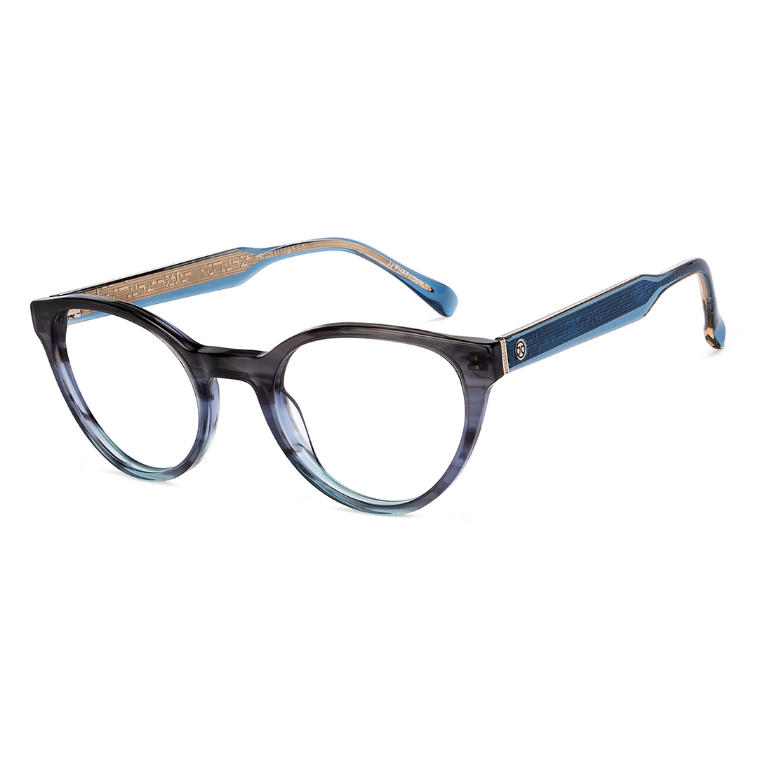 John Jacobs Online Dark Gray Full Rim Cat Eye right side