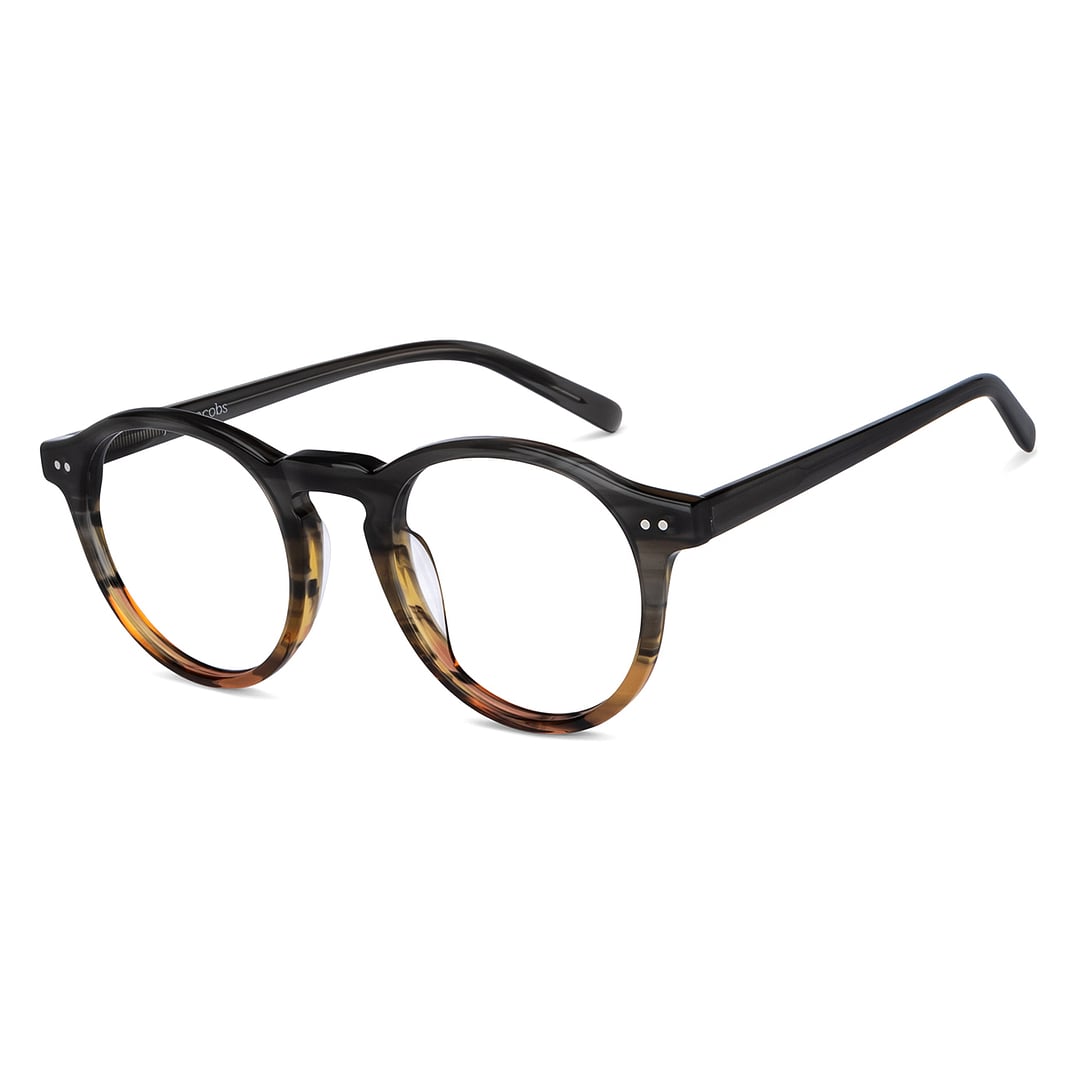 John Jacobs Online Dark Gray Full Rim Round right side