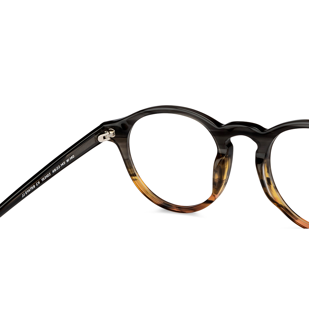 John Jacobs Online Dark Gray Full Rim Round right side