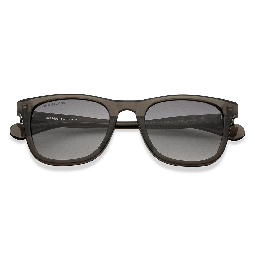 John Jacobs Grey Full Rim Square left side