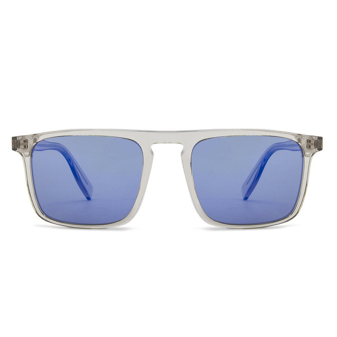 John Jacobs Grey Transparent Full Rim Rectangle right side