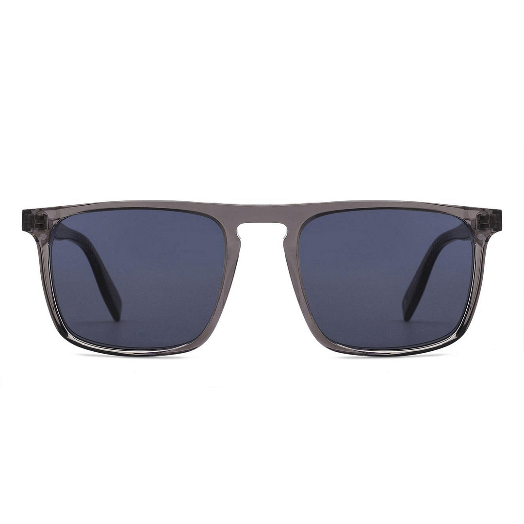 John Jacobs Grey Transparent Full Rim Rectangle right side