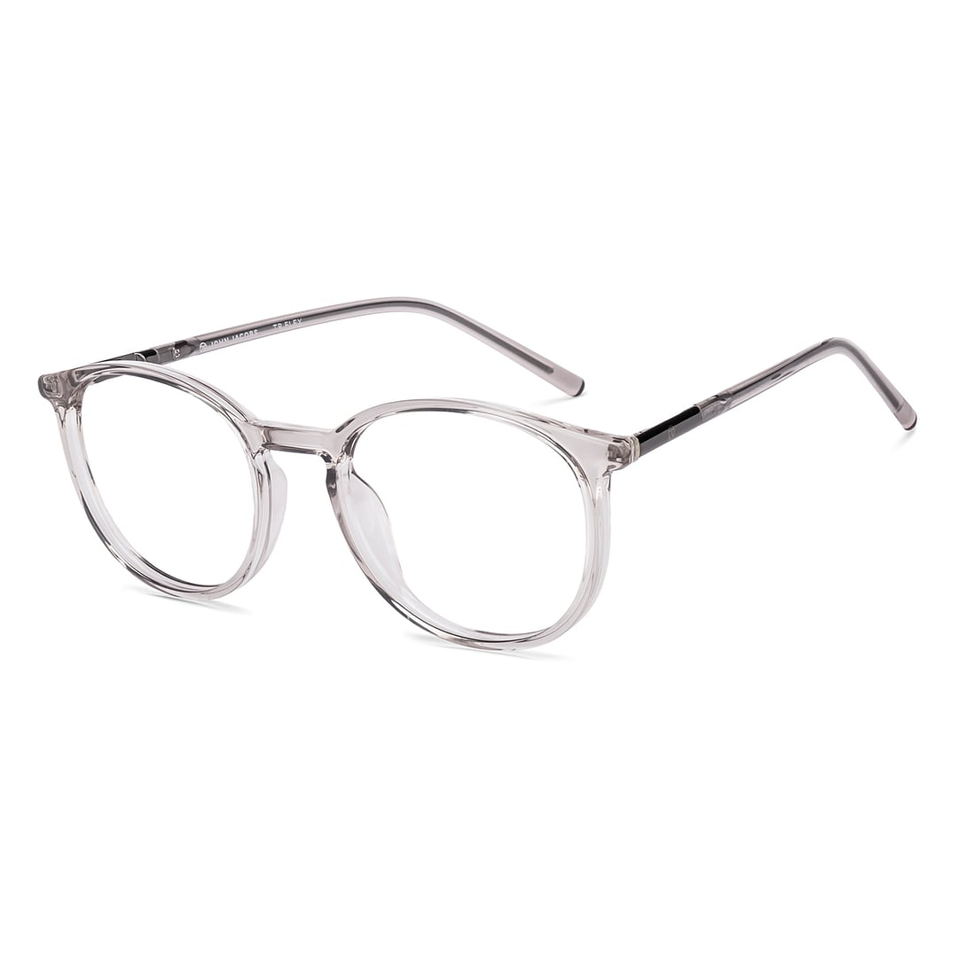 John Jacobs Gray Full Rim Round left side