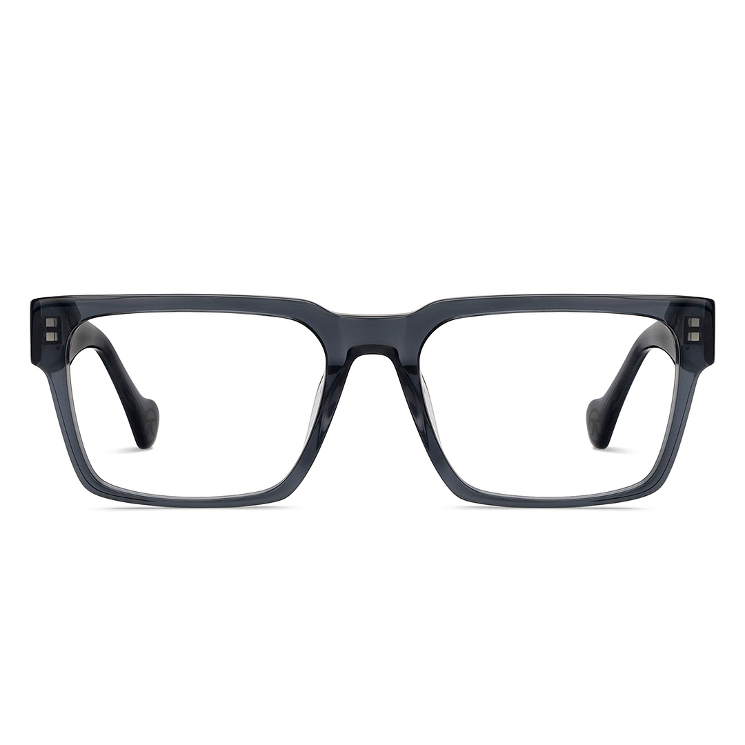 John Jacobs Gray Transparent Full Rim Square right side