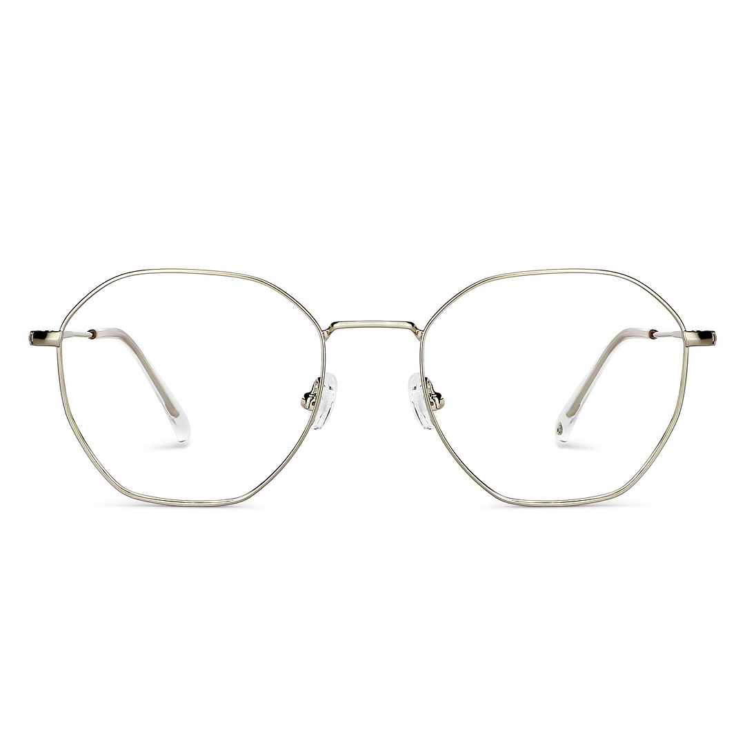 John Jacobs Online Gunmetal Full Rim Geometric left side
