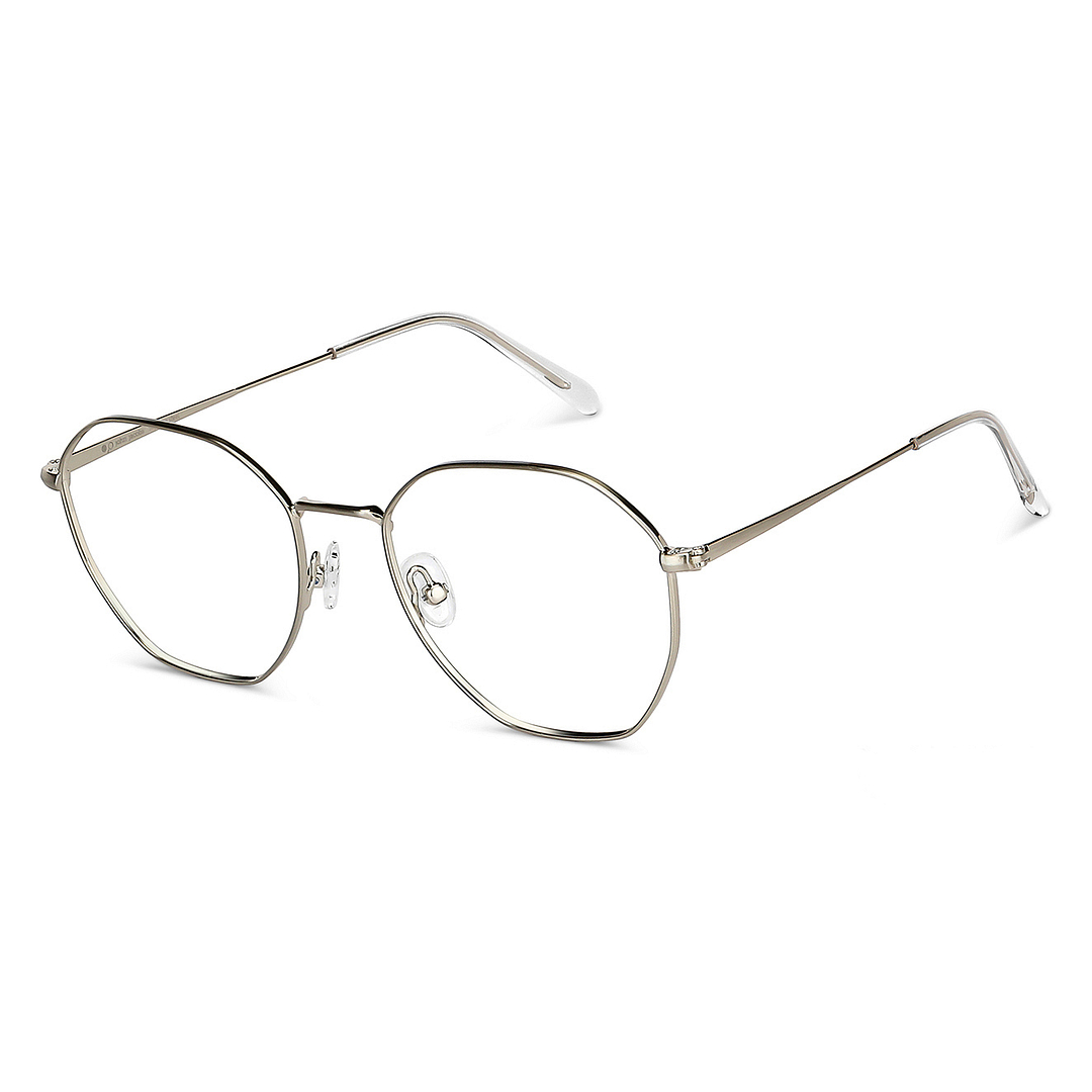 John Jacobs Online Gunmetal Full Rim Geometric right side