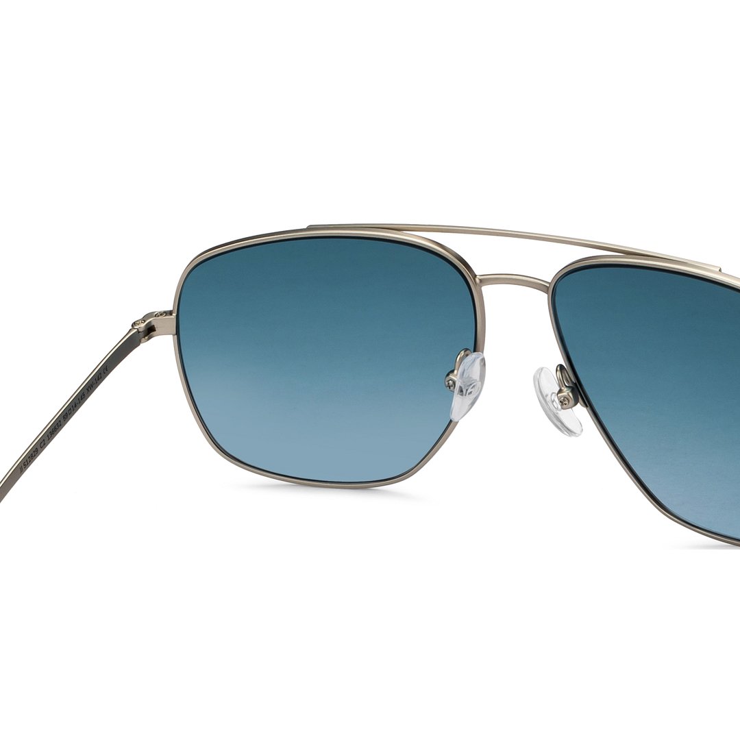 John Jacobs Grey Full Rim Aviator right side