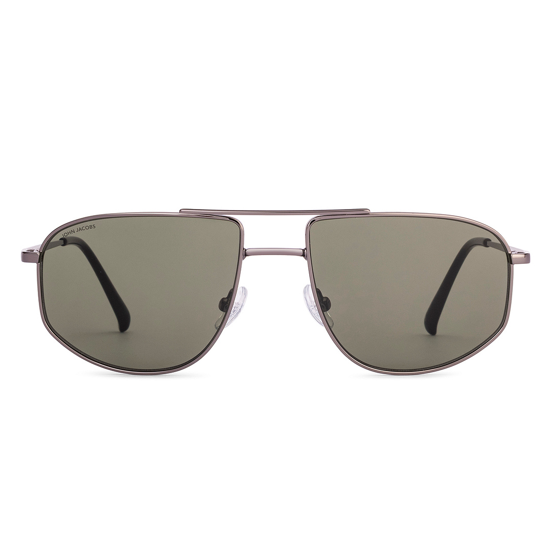 John Jacobs Gunmetal Full Rim Aviator right side