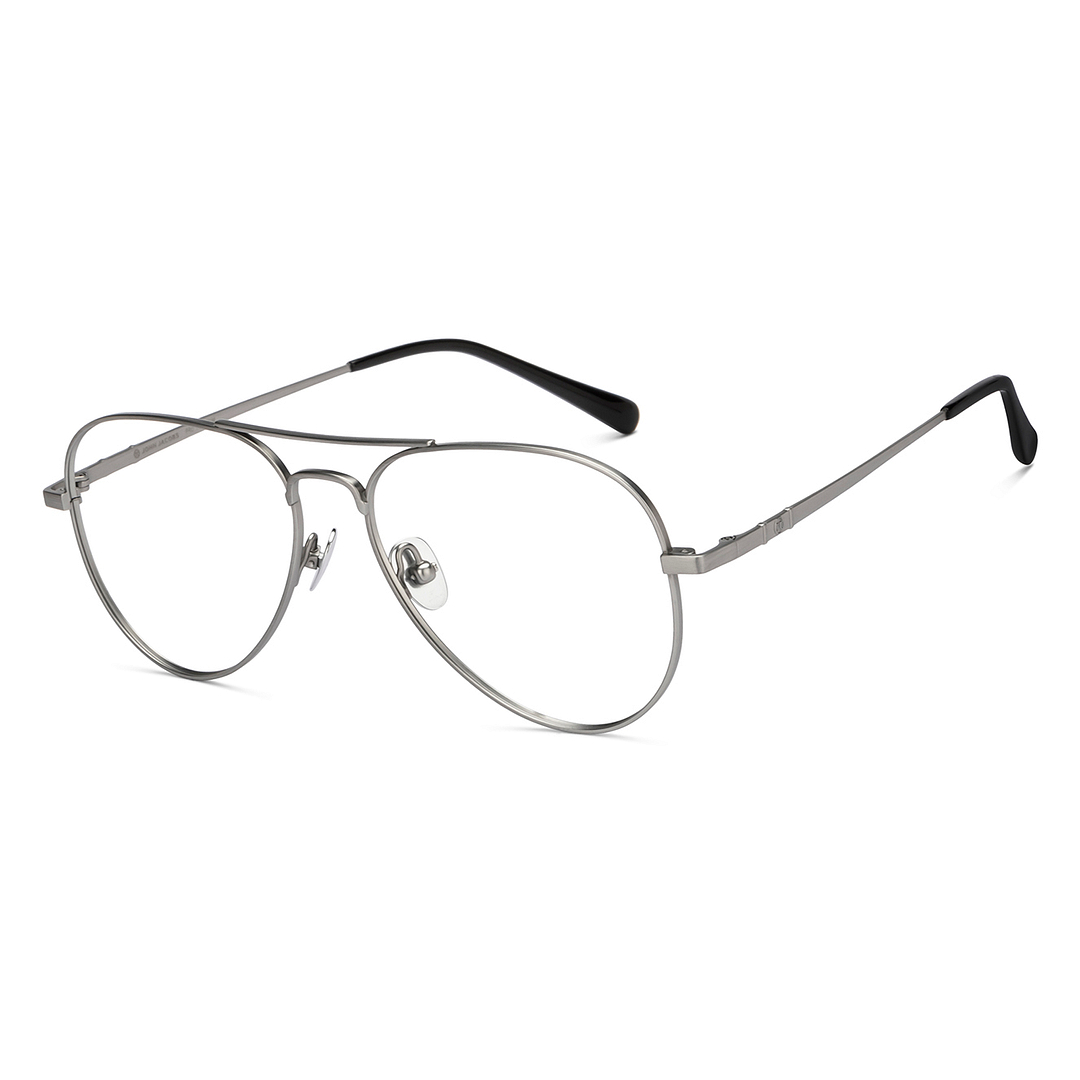 John Jacobs Online Gunmetal Full Rim Aviator right side
