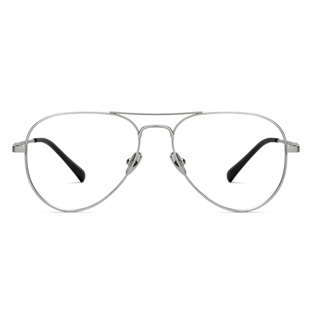 John Jacobs Online Gunmetal Full Rim Aviator right side