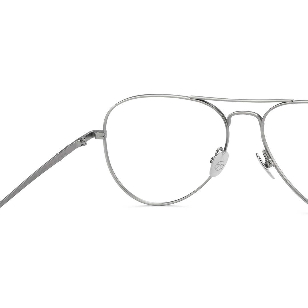 John Jacobs Online Gunmetal Full Rim Aviator right side