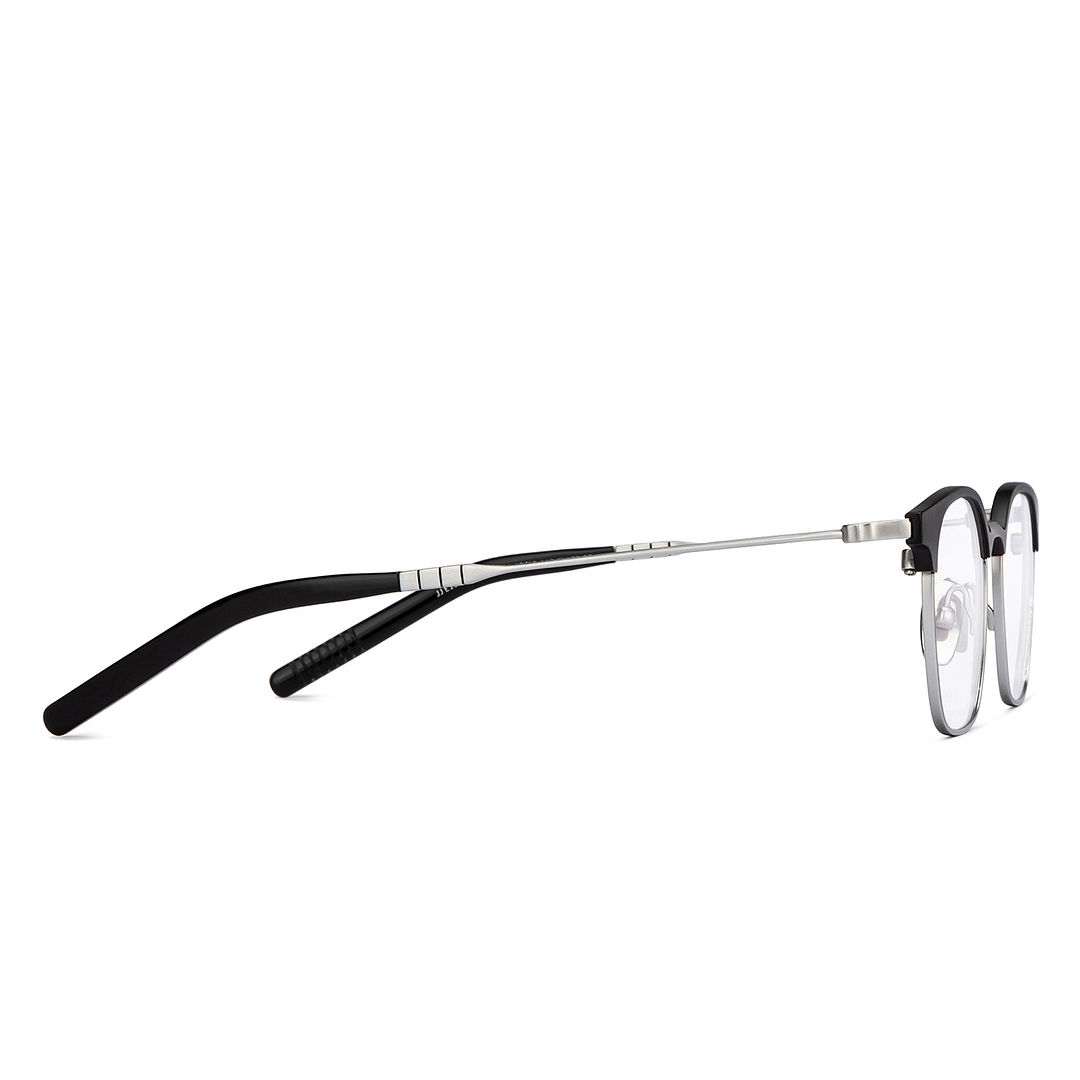 John Jacobs Online Dark Gunmetal Full Rim Clubmaster left side