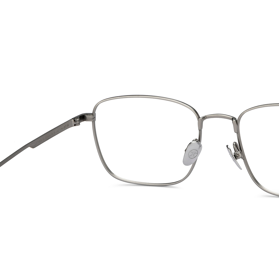 John Jacobs Online Gunmetal Full Rim Square right side
